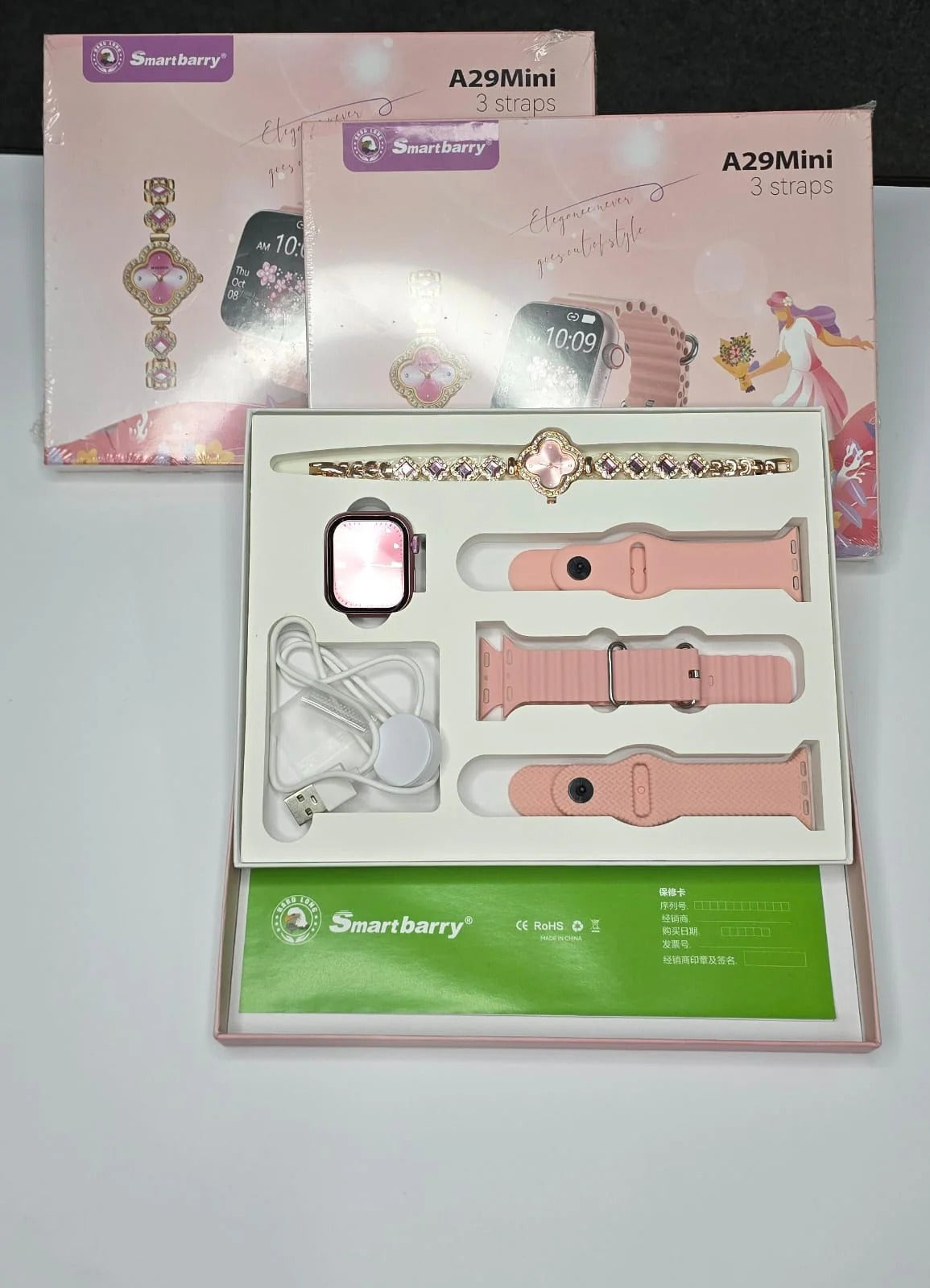 SMARTBARRY ''A29 Mini (2in1) Ladies Smartwatch 3Straps